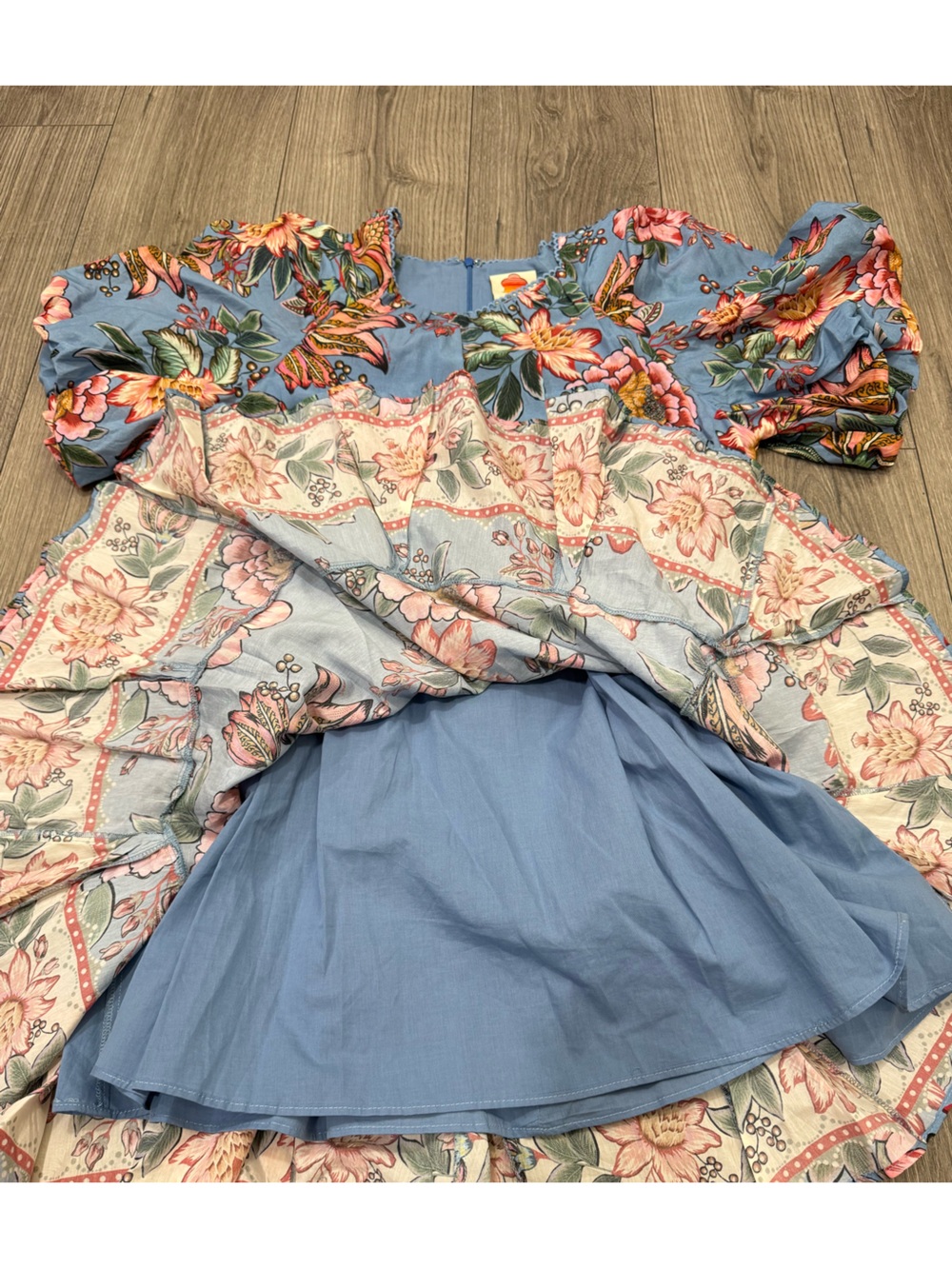 NWT FARM Rio Wonderful Bouquet Floral Belted Minidress SZ L - Picture 12 of 13
